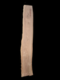 Large walnut wood slab with a black background.