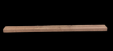 A walnut fireplace mantle with a natural finish, displaying the grain and color of the walnut wood.