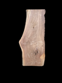 A short walnut slab with a black background.